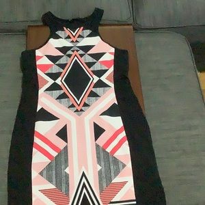 M Express short dress with front designs